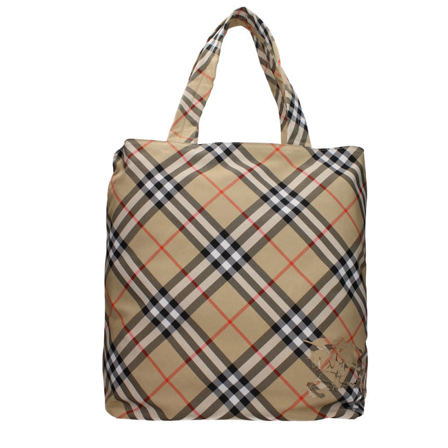 Burberry Beige Fabric Shoulder Bags Burberry
