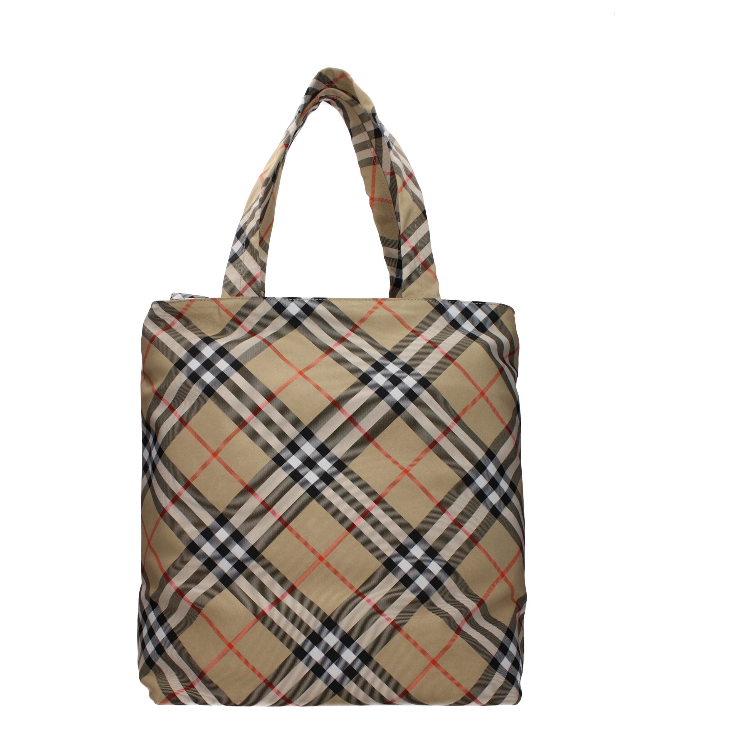 Burberry Beige Fabric Shoulder Bags Burberry