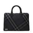 Burberry Gray Fabric Business And Laptop Bags Burberry