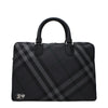 Burberry Gray Fabric Business And Laptop Bags Burberry