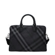 Burberry Gray Fabric Business And Laptop Bags Burberry