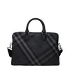 Burberry Gray Fabric Business And Laptop Bags Burberry