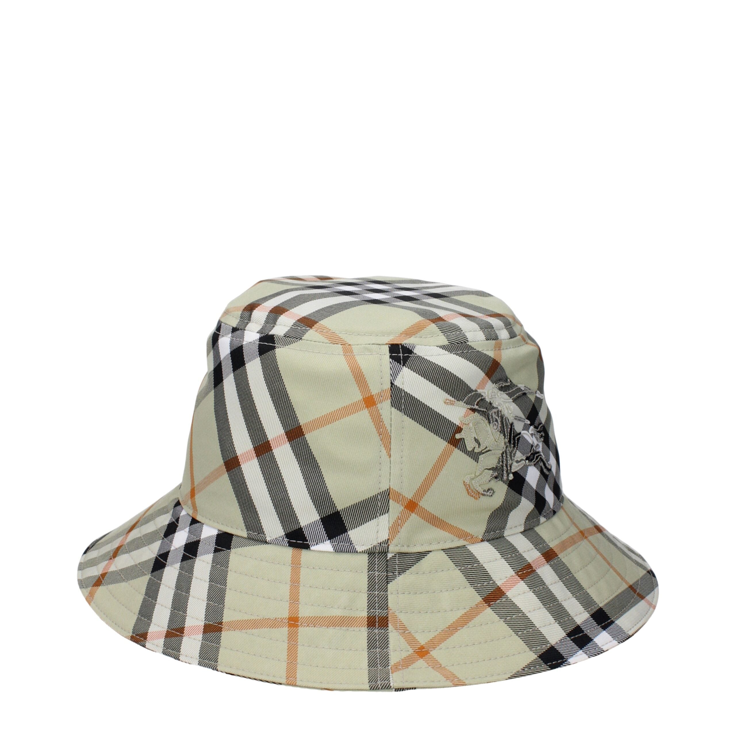 Burberry Green Fabric Bucket Hats Burberry