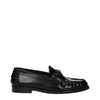 Versace Black Leather Slip-On Loafers Versace