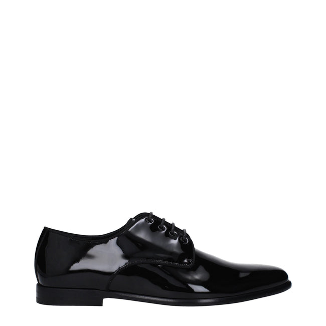 Dolce & Gabbana Black Leather Oxfords And Derbies Dolce & Gabbana