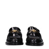 Versace Black Leather Slip-On Loafers Versace
