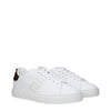 Versace White Leather Low Tops Versace