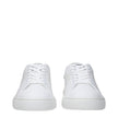 Versace White Leather Low Tops Versace