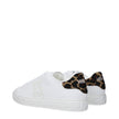 Versace White Leather Low Tops Versace