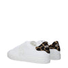 Versace White Leather Low Tops Versace