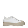 Marni White Leather Low Tops Marni