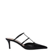 Valentino Garavani Black Leather Flat Sandals Valentino Garavani