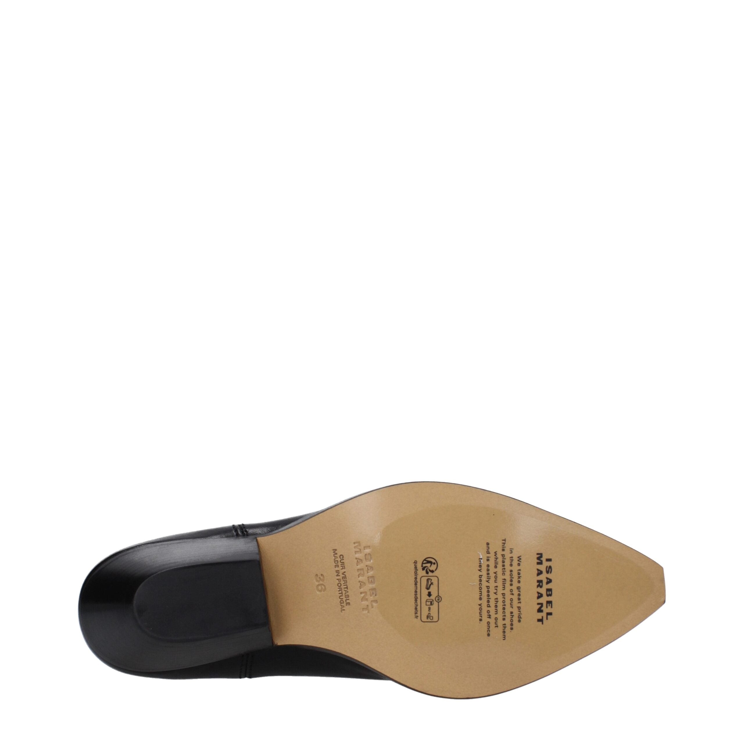Isabel Marant Black Leather Ankle Boots Isabel Marant