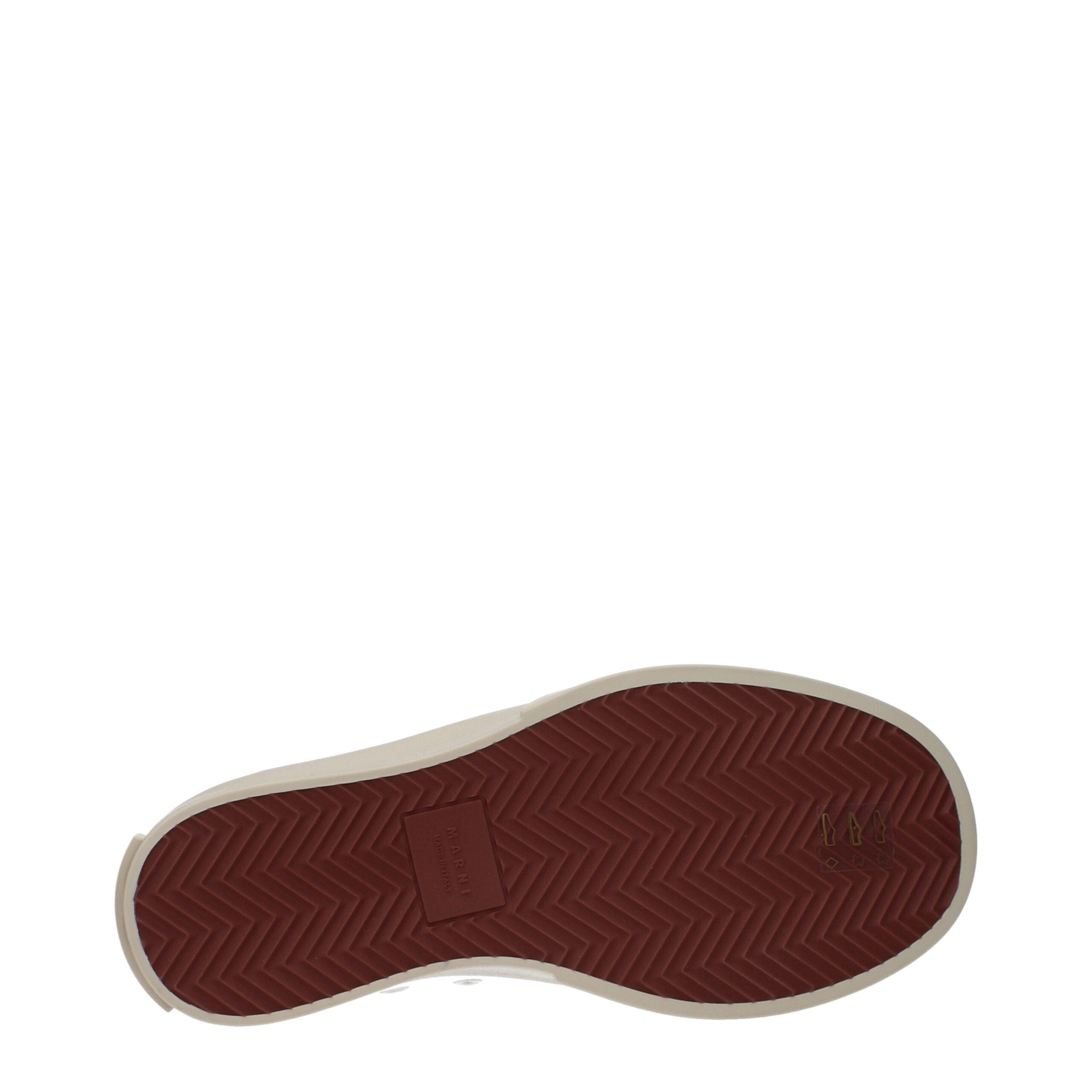 Marni White Leather Low Tops Marni