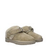 Burberry Green Leather Slippers Sandals Burberry