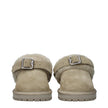 Burberry Green Leather Slippers Sandals Burberry