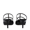 Valentino Garavani Black Leather Flat Sandals Valentino Garavani
