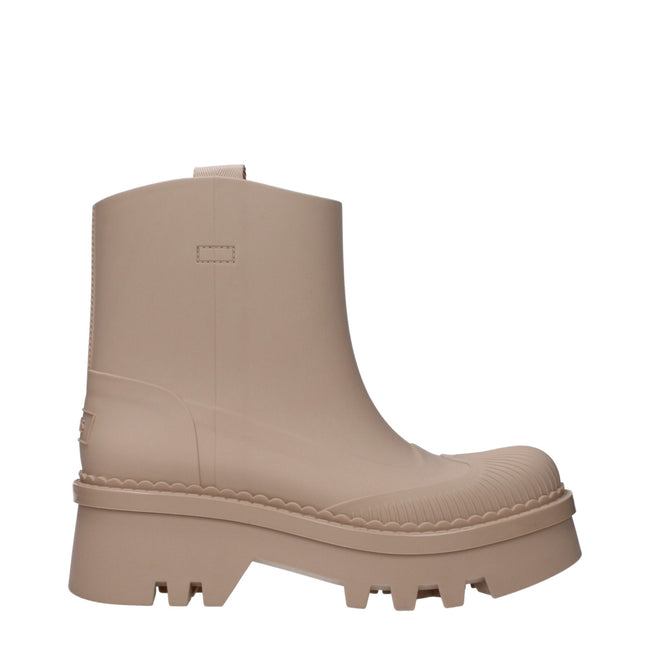 Chloé Pink Cotton Ankle Boots Chloé