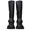 Burberry Black Leather Boots Burberry