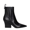 Valentino Garavani Black Leather Ankle Boots Valentino Garavani
