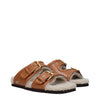 Valentino Garavani Brown Leather Slippers Sandals Valentino Garavani
