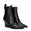 Valentino Garavani Black Leather Ankle Boots Valentino Garavani