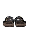 Valentino Garavani Black Leather Slippers Sandals Valentino Garavani