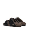 Valentino Garavani Black Leather Slippers Sandals Valentino Garavani