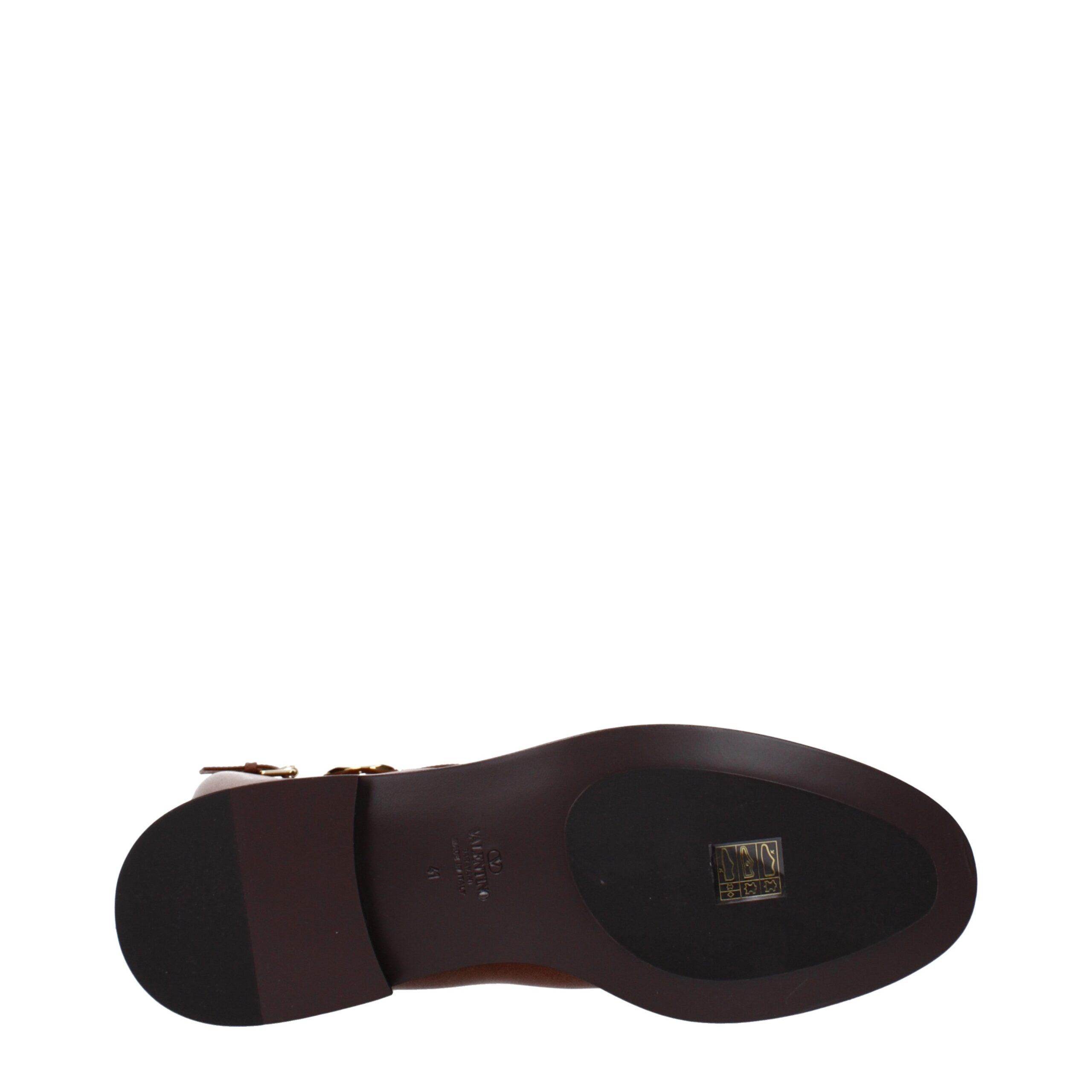 Valentino Garavani Brown Leather Boots Valentino Garavani