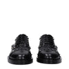 Valentino Garavani Black Leather Oxfords And Derbies Valentino Garavani