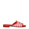 Jimmy Choo Orange Fabric Slippers Sandals Jimmy Choo