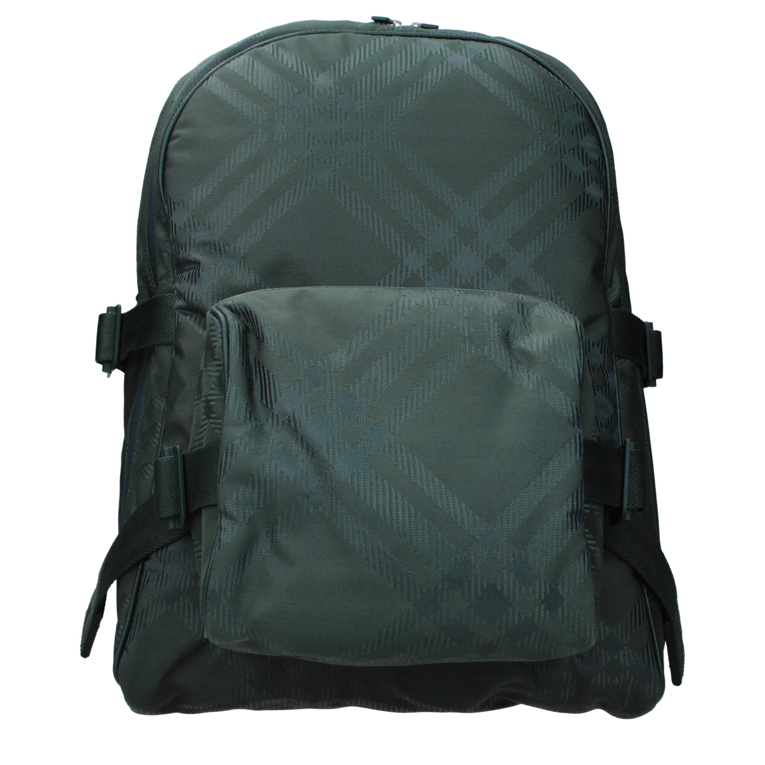 Burberry Green Fabric Backpacks Burberry