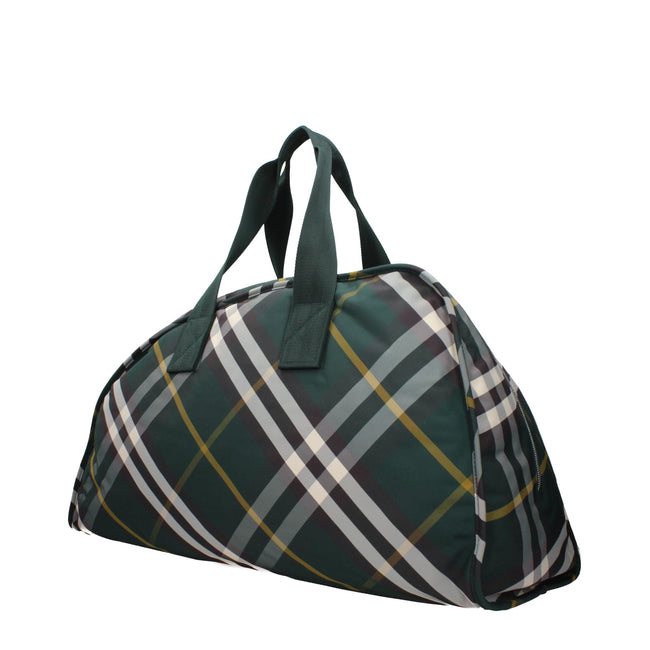 Burberry Green Fabric Luggage And Travel Burberry