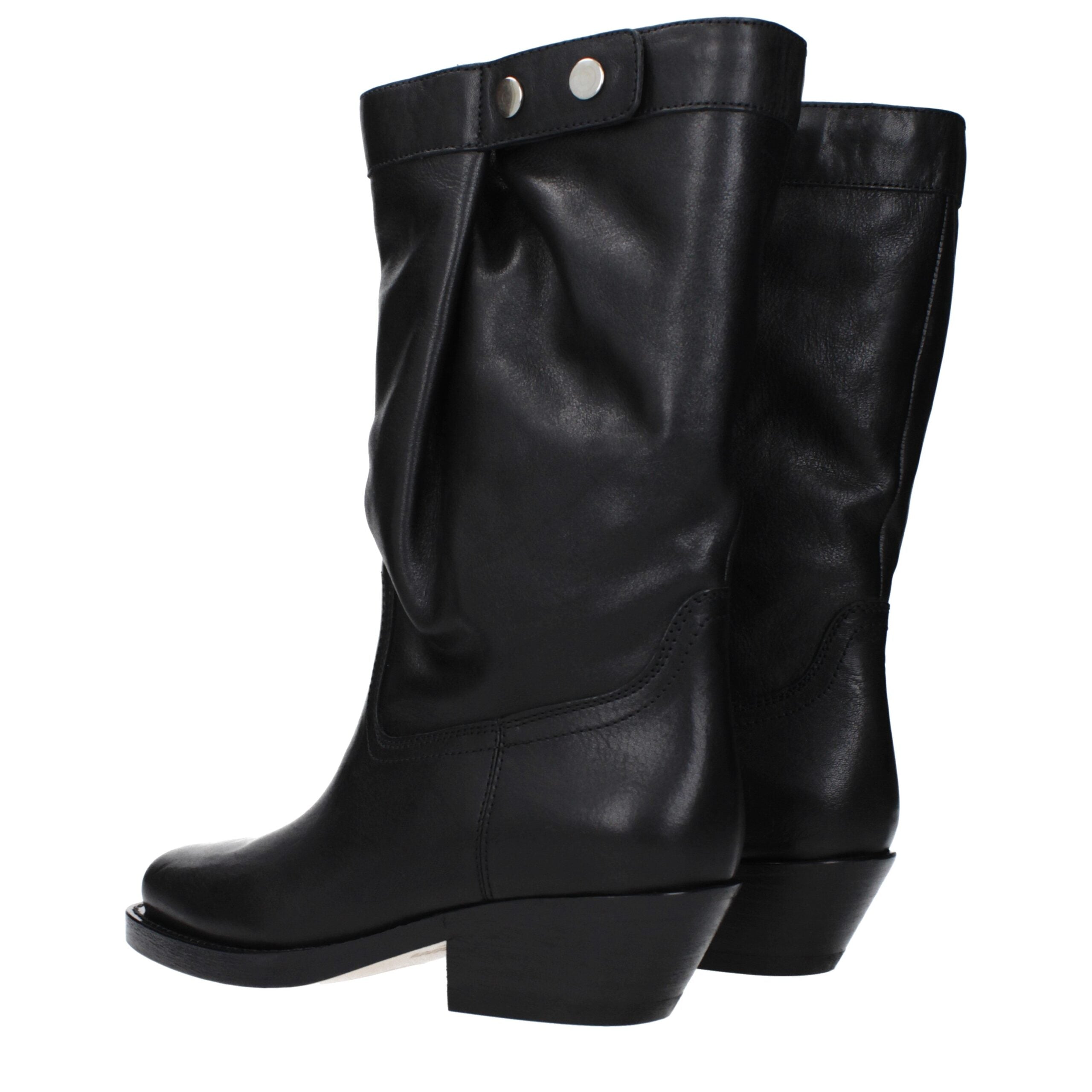 Isabel Marant Black Leather Ankle Boots Isabel Marant