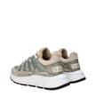 Versace Green Fabric Low Tops Versace