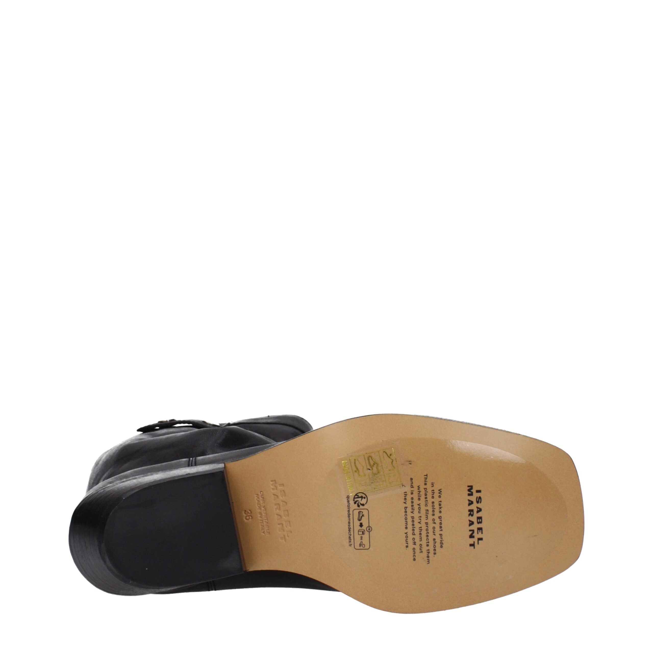 Isabel Marant Black Leather Ankle Boots Isabel Marant