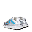 Versace Gray Fabric Athletic Sneakers Versace