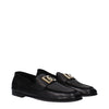 Dolce & Gabbana Black Leather Slip-On Loafers Dolce & Gabbana