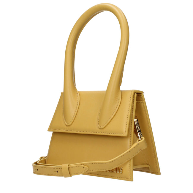 Jacquemus Yellow Leather Handbags Jacquemus