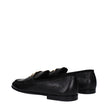 Dolce & Gabbana Black Leather Slip-On Loafers Dolce & Gabbana