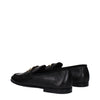 Dolce & Gabbana Black Leather Slip-On Loafers Dolce & Gabbana