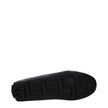 Versace Black Leather Slip-On Loafers Versace