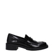 Stuart Weitzman Black Leather Slip-On Loafers Stuart Weitzman