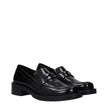 Stuart Weitzman Black Leather Slip-On Loafers Stuart Weitzman