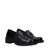 Stuart Weitzman Black Leather Slip-On Loafers Stuart Weitzman