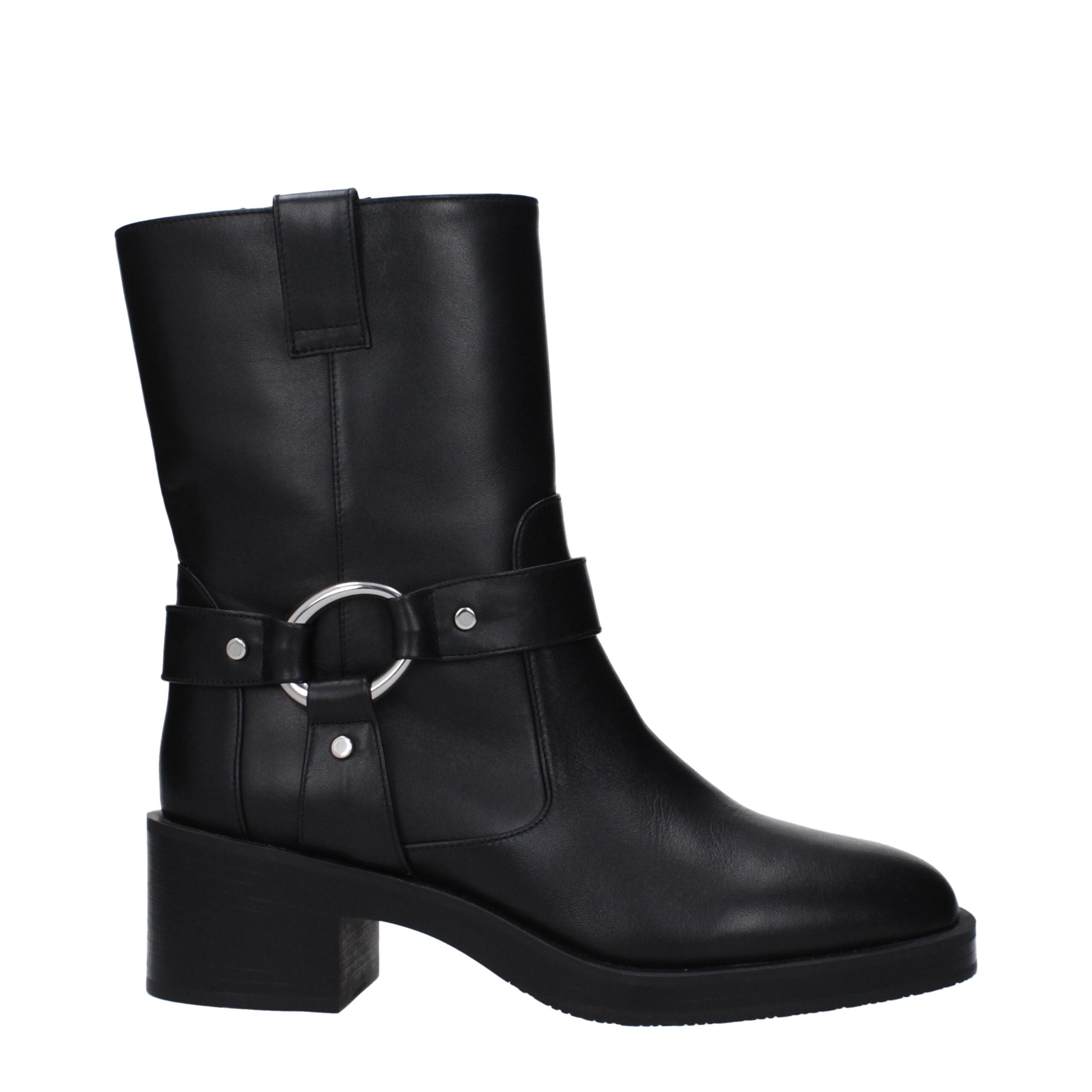 Stuart Weitzman Black Leather Ankle Boots Stuart Weitzman