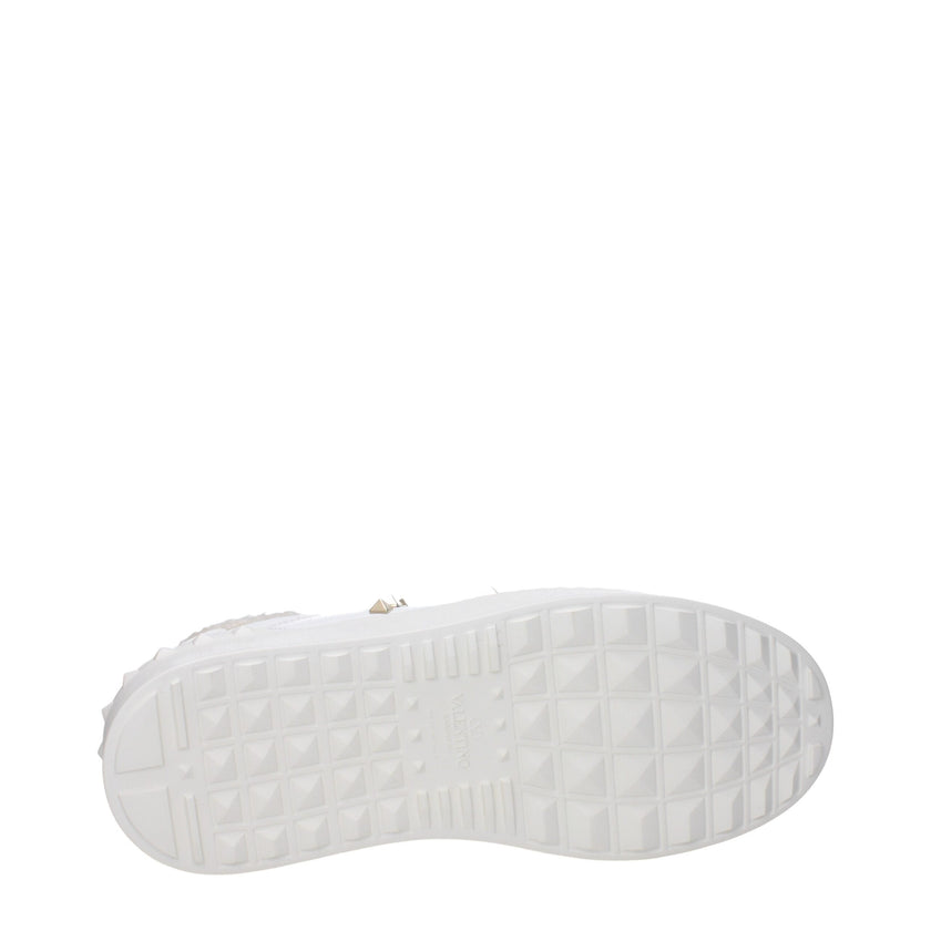 Valentino Garavani White Leather Platform Sneakers