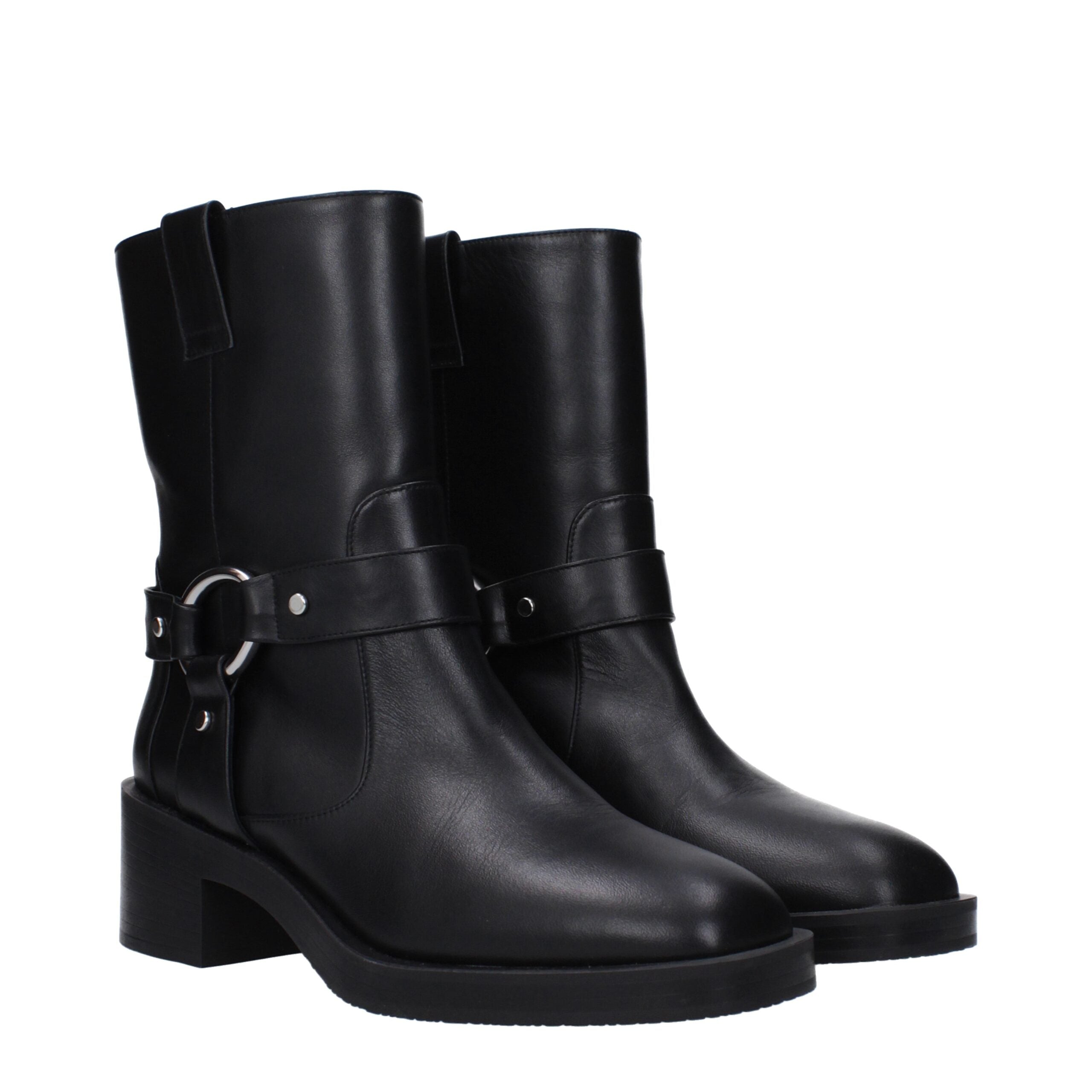 Stuart Weitzman Black Leather Ankle Boots Stuart Weitzman