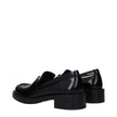 Stuart Weitzman Black Leather Slip-On Loafers Stuart Weitzman