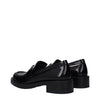 Stuart Weitzman Black Leather Slip-On Loafers Stuart Weitzman